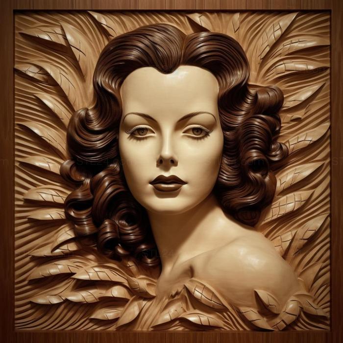 Famous (Hedy Lamarr 1, 3DFMS_8172) 3D models for cnc